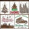 Christmas Stencils for Painting on Wood(Christmas Stencil Set)10"L x 10"W